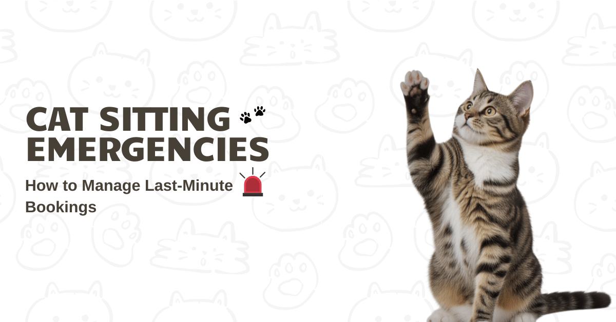 Cat Sitting Emergencies: How to Manage Last-Minute Bookings Without Stress